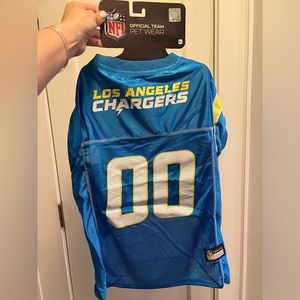 DOG NFL XL Los Angeles Chargers blue and yellow football pet jersey